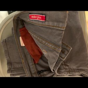 Red Engine Scorcher skinny jeans, grey, size 28